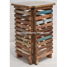 Recycled Wooden Modern Home Deco Corner Table